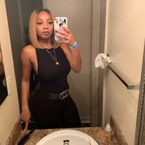 SHEIN Solid Open-Back Dropped Armhole Jumpsuit - Picture 1 of 6